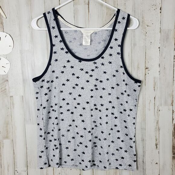 Lucky Brand Tank Top Grey Blue Size Large - Picture 5 of 8